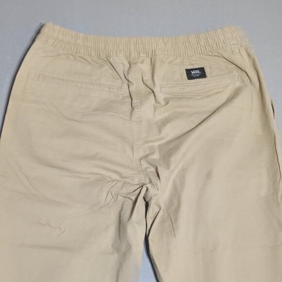 Vans Chino Loose pants men's size M cream colour Relaxed fit Range Elastic - Picture 4 of 11